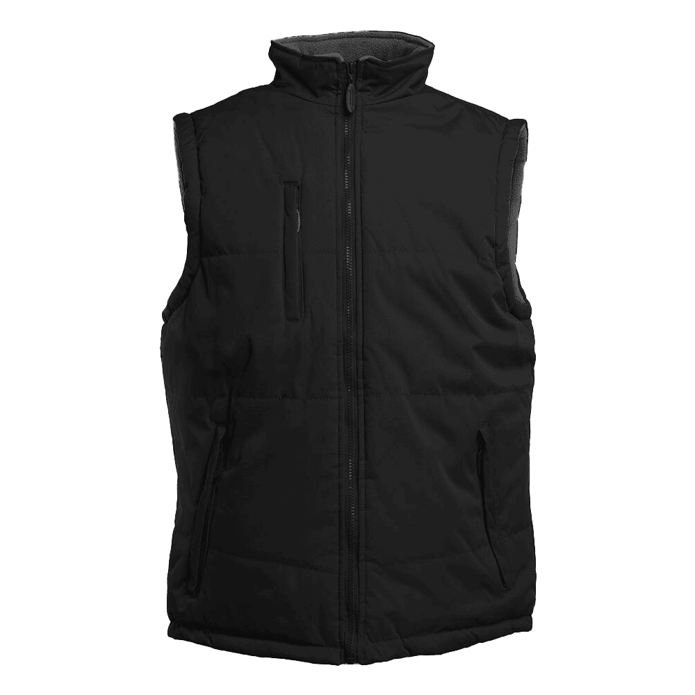 Gilet sans manches noir zippé