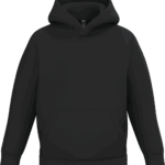Sweat enfant personnalisé à capuche noir impression DTF ultra premium