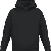 Sweat enfant personnalisé à capuche noir impression DTF ultra premium