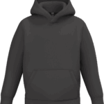 Sweat à capuche gris foncé basique unisexe a personnaliser