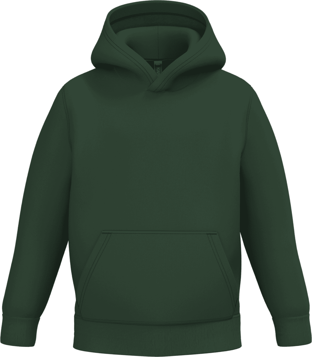 Sweat à capuche vert bouteille avec poche avant a personnaliser