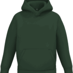 Sweat à capuche vert bouteille avec poche avant a personnaliser