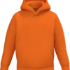 Sweat à capuche orange unisexe avec poche avant a personnaliser