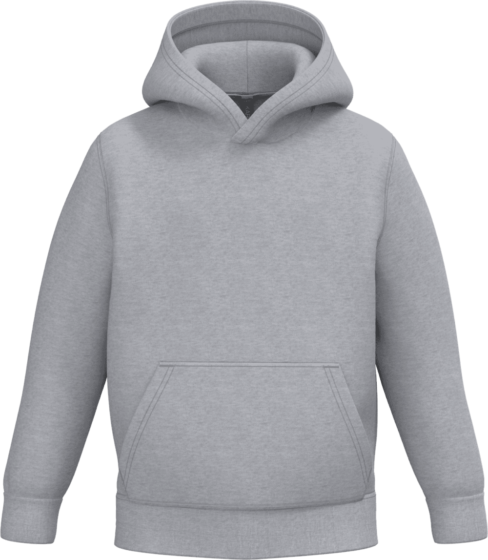 Sweat à capuche gris clair unisexe a personnaliser