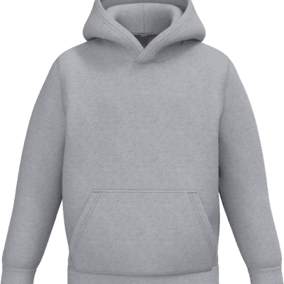 Sweat à capuche gris clair unisexe a personnaliser