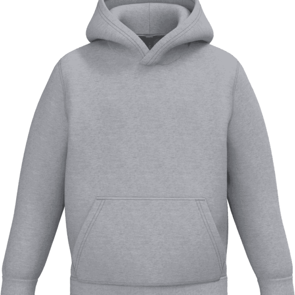 Sweat à capuche gris clair unisexe a personnaliser