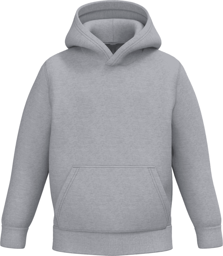 Sweat à capuche gris clair unisexe a personnaliser