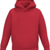 Sweat à capuche rouge unisexe simple a personnaliser