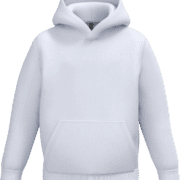 Sweat à capuche blanc simple pour enfant a personnaliser