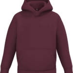 Sweat à capuche bordeaux unisexe a personnaliser