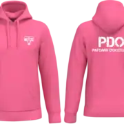 Sweat à capuche rose Paysans d'Occitanie