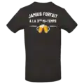 T-shirt noir Béarnais Capbourrut jamais forfait à la troisième mi-temps