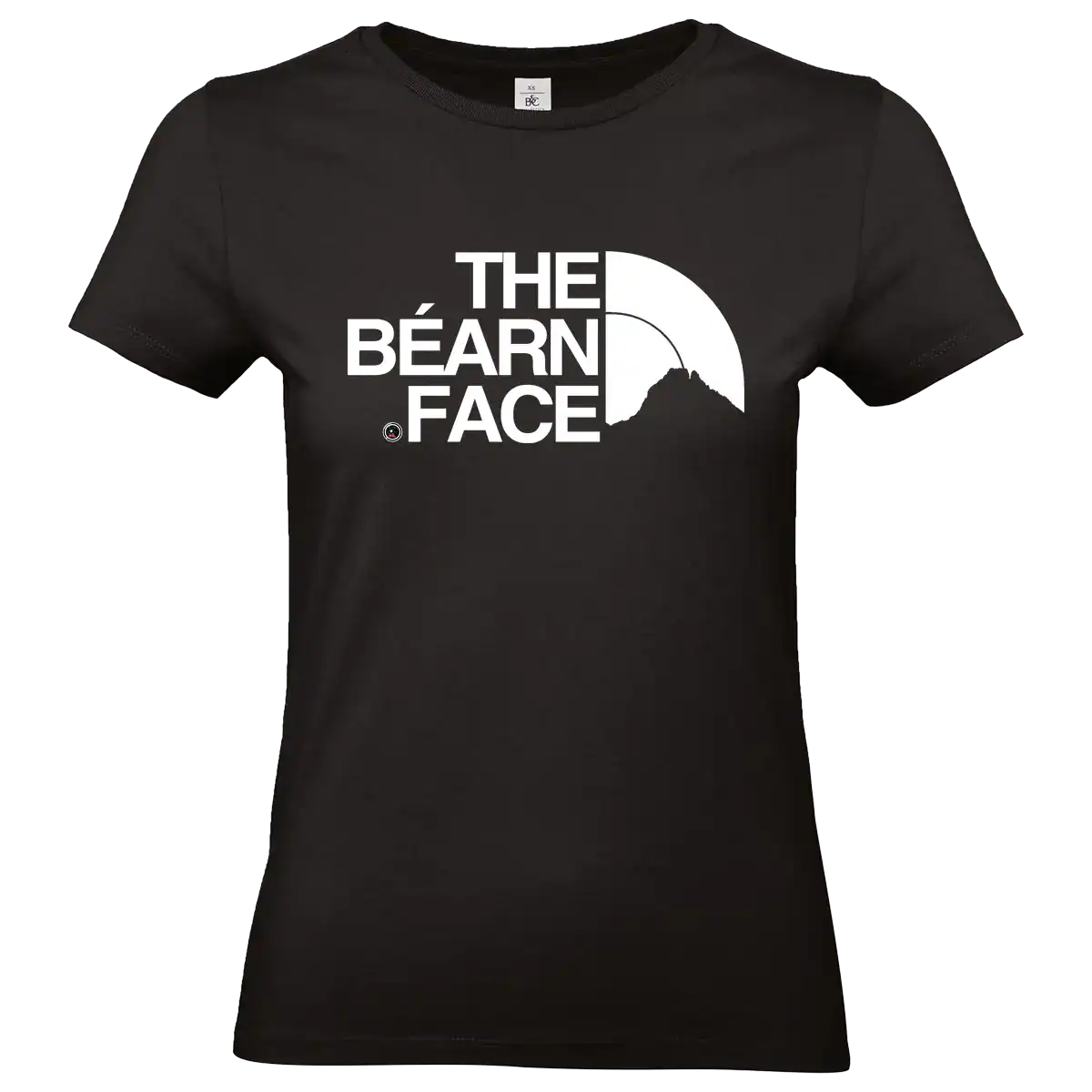 T-shirt noir avec logo The Béarn Face
