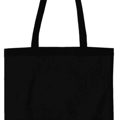 Sac cabas noir en tissu avec anses longues