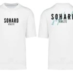 T-shirt blanc avec inscription Sohard Coaching