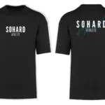 T-shirt noir avec inscription Sohard Coaching