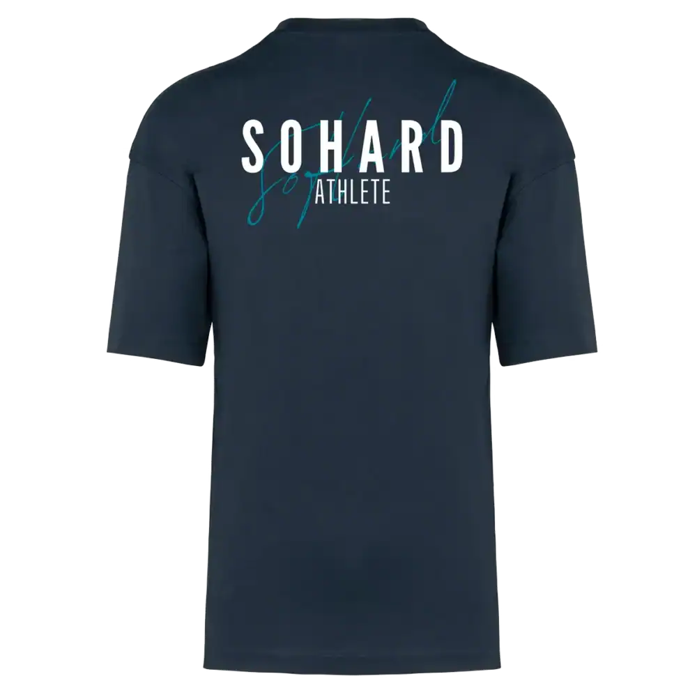 T-shirt bleu marine avec inscription Sohard Athlete