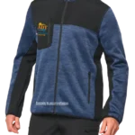 Maquette veste pro 380 personnalisée avec logo en zone poitrine droite anti cœur