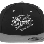 Casquette snapback noire et grise Gary’s Ink Studio logo GINK édition officielle