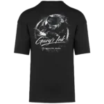 T shirt oversize noir Gary’s Ink Studio logo DOS imprimé DTF Pilou Shop 64