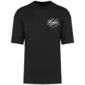 T shirt oversize noir Gary’s Ink Studio logo poitrine imprimé DTF Pilou Shop 64