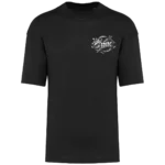 T shirt oversize noir Gary’s Ink Studio logo poitrine imprimé DTF Pilou Shop 64