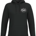 Sweat capuche noir unisexe Gary’s Ink Studio logo poitrine GINK imprimé DTF Pilou Shop 64