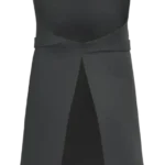 dos tablier noir personnalisable professionnel avec attache réglable et coupe longue