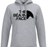 Sweat à capuche The Béarn Face noir et gris impression DTF premium Pilou Shop 64 design sud ouest GRIS