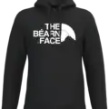 Sweat à capuche The Béarn Face noir et gris impression DTF premium Pilou Shop 64 design sud ouest NOIR