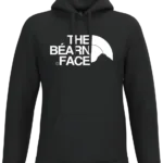 Sweat à capuche The Béarn Face noir et gris impression DTF premium Pilou Shop 64 design sud ouest NOIR