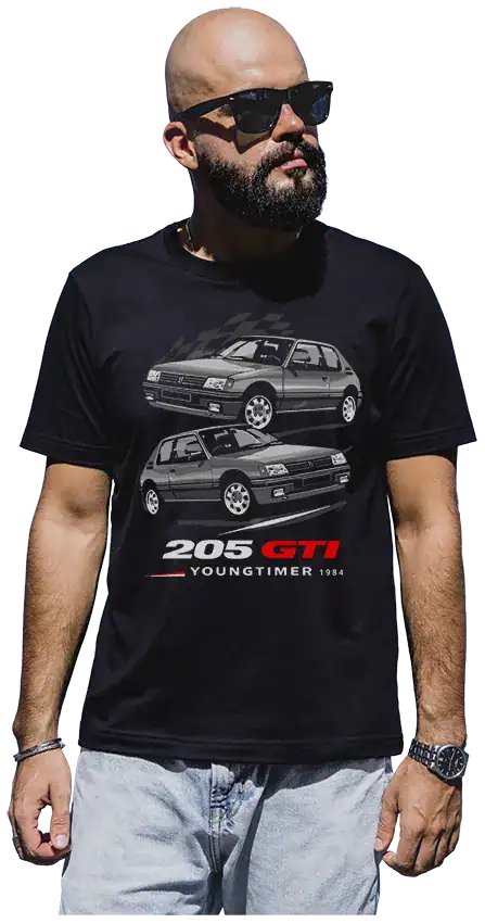 t shirt génération 205 gti – youngtimer 1984
