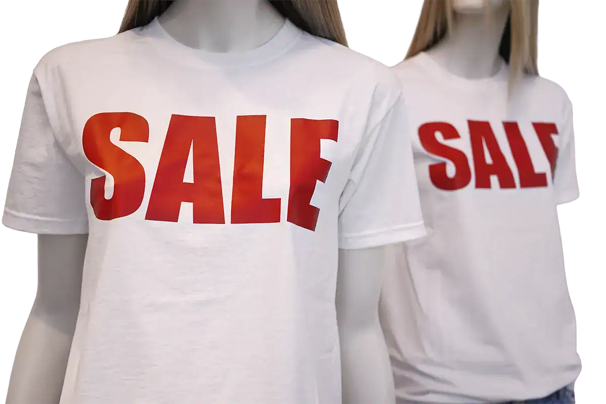 exemple t-shirt personnalisé bas de gamme impression textile mauvaise qualité