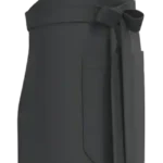 profil tablier noir personnalisable avec poche latérale et attache réglable