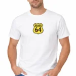 t shirt béarn 64 route vintage – version homme blanc
