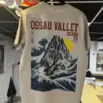 Dos du t-shirt Ossau Valley Béarn Pic du Midi d’Ossau imprimé dans l’atelier Pilou Shop 64 à Pau