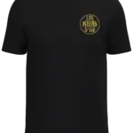 T-shirt noir logo doré Les Mains d'Or