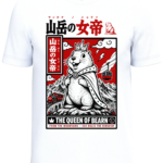 T-shirt homme marmotte reine des montagnes Béarn sur fond blanc vue de face.