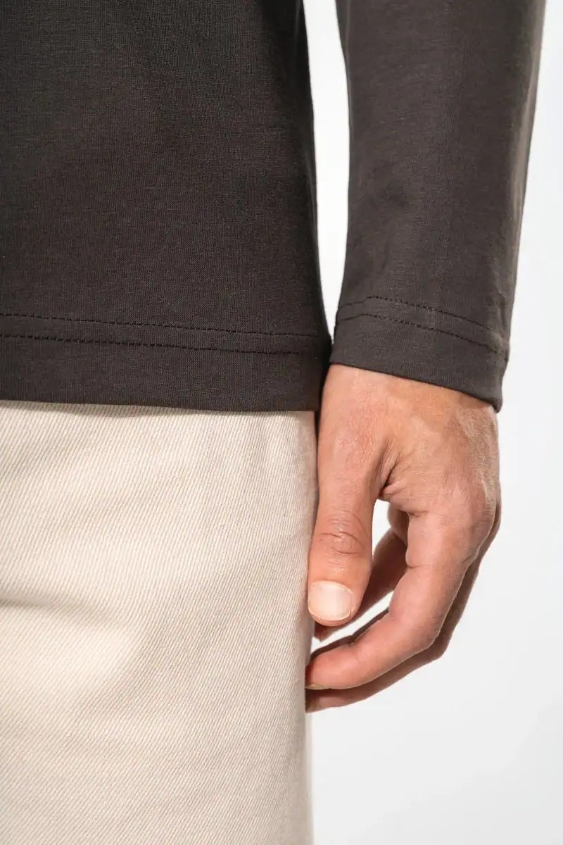 T-shirt homme manches longues – Détail des finitions